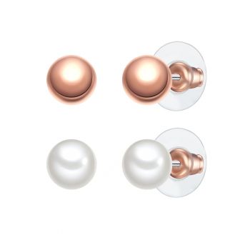 Set de cercei placati cu aur de 14K - 2 perechi