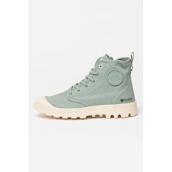 Tenisi high-top cu logo aplicat