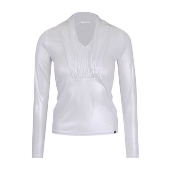 Bluza cu aspect metalizat - Gri deschis