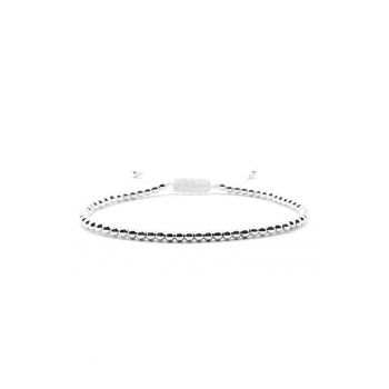 Bratara cu bile din Argint 925 - snur reglabil - unisex