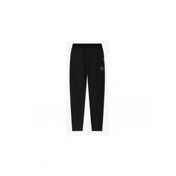 Pantaloni sport barbati Emporio Armani - negru - poliester-bumbac