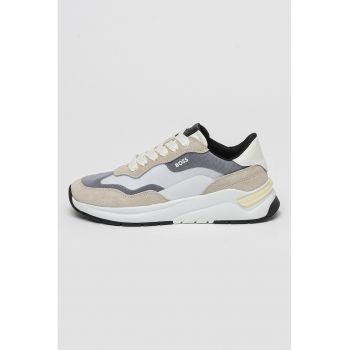 Pantofi sport cu insertii de piele intoarsa Skylar