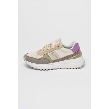 Pantofi sport cu insertii din piele intoarsa Lyn