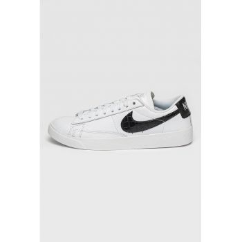 Pantofi sport de piele cu garnituri cu model piele de reptila Blazer