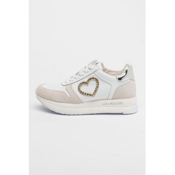 Pantofi sport din piele cu talpa wedge