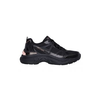 Pantofi sport din piele ecologica cu insertii din plasa Hazel Faye