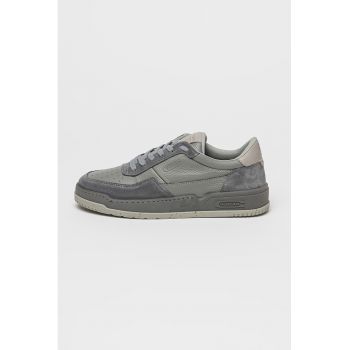 Pantofi sport din piele si piele intoarsa Lenney