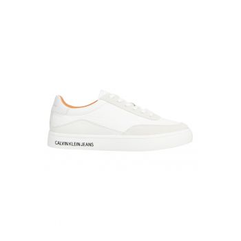 Pantofi sport low-cut cu insertii de piele intoarsa