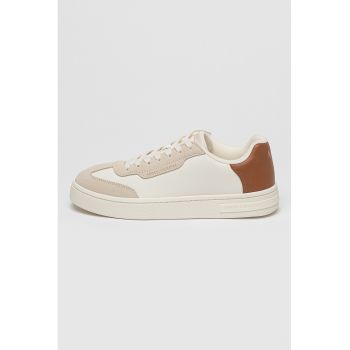 Pantofi sport low cut din piele ecologica