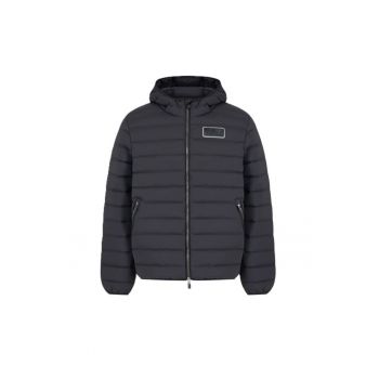 Geaca  pentru Barbati - m down medium hooded jacket - 6DPB16-PNHAZ-1200 - S INTL - Negru