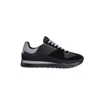 Pantofi sport cu detalii de piele intoarsa