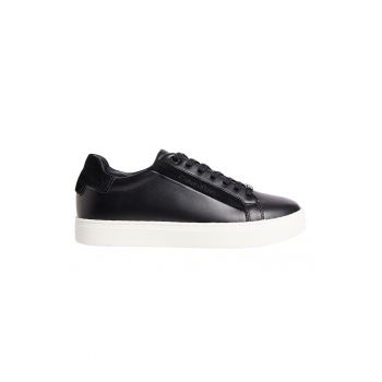 Pantofi sport de piele cu garnituri de piele intoarsa