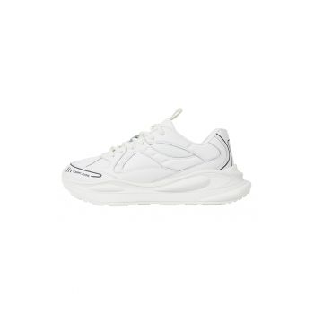 Pantofi sport de piele cu garnituri de plasa