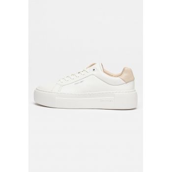 Pantofi sport de piele cu platforma