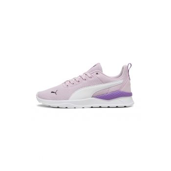Pantofi sport de piele ecologica si material textil Anzarun Lite
