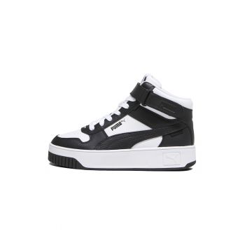 Pantofi sport mid-high de piele si piele ecologica cu banda velcro Carina Street