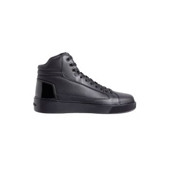 Pantofi sport mid-high uni de piele