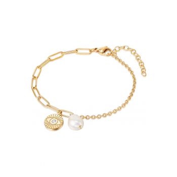 Bratara ajustabila placata cu aur de 14K