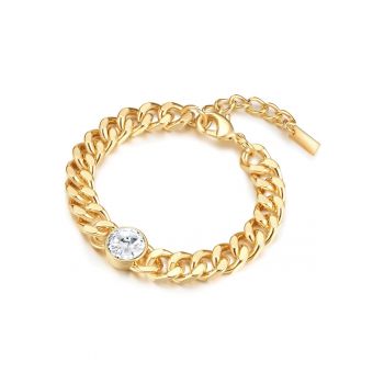Bratara placata cu aur de 14K si cu zirconia 32117