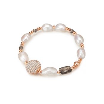 Bratara placata cu aur de 14K si decorata cu perle de cultura 22499