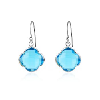 Cercei de argint veritabil cu topaz Capucine