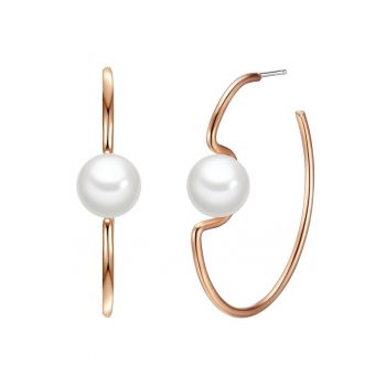 Cercei de aur de 14K filat - decorati cu perle