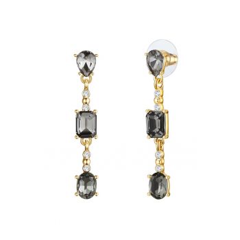 Cercei drop placati cu aur de 14K