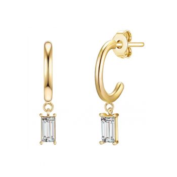 Cercei placati cu aur de 14K si decorati cu cristale 22521