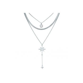 Colier cu siraguri multiple decorat cu cristale