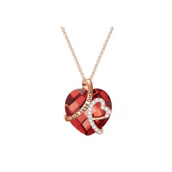 Colier placat cu aur de 14K - cu zirconia