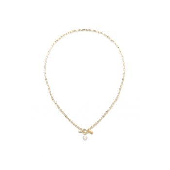 Colier placat cu aur de 18K si perla de apa dulce