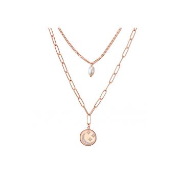 Colier stratificat - placat cu aur de 14K