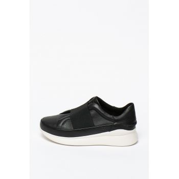 Pantofi slip-on din piele cu bareta elastica Libu