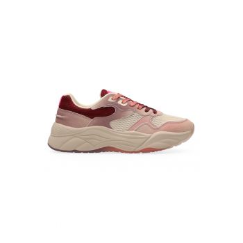 Pantofi sport cu garnituri de piele intoarsa