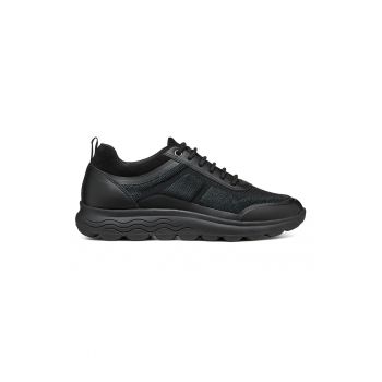 Pantofi sport cu garnituri de piele intoarsa si piele ecologica