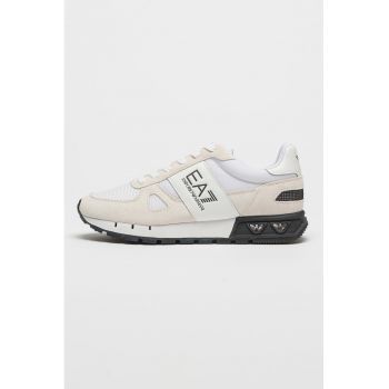 Pantofi sport cu insertii de piele intoarsa