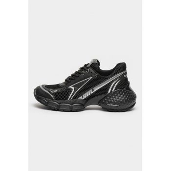 Pantofi sport cu insertii din plasa