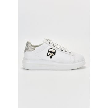 Pantofi sport de piele cu logo