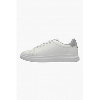 Pantofi sport de piele ecologica cu logo