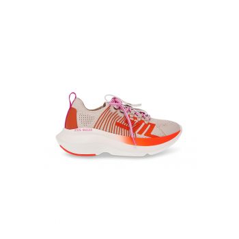 Pantofi sport wedge de material textil