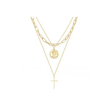 Set de coliere placate cu aur de 14K si decorate cu talismane