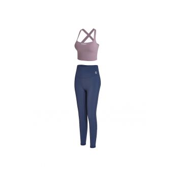 Set de top crop si colanti pentru antrenament - 2 piese