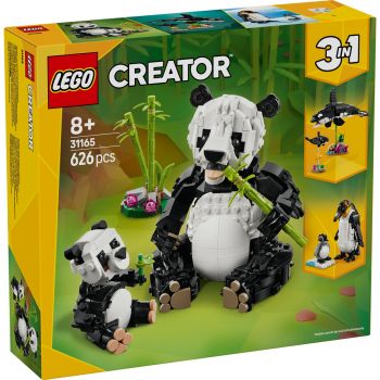 Set LEGO Creator - Animale salbatice: Familia de ursi panda (31165)