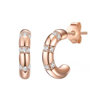 Cercei placati cu aur de 14K - cu tija