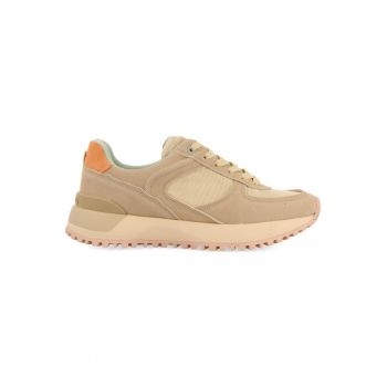 Pantofi sport cu insertii de piele intoarsa