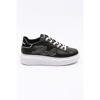 Pantofi sport din piele cu imprimeu logo