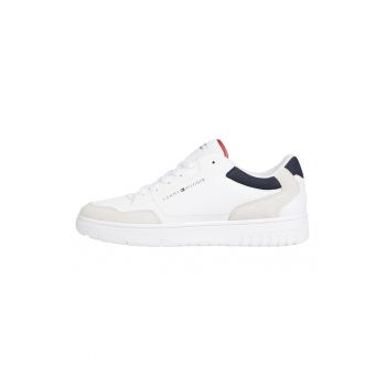 Pantofi sport din piele cu insertii de plasa