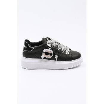 Pantofi sport din piele cu logo