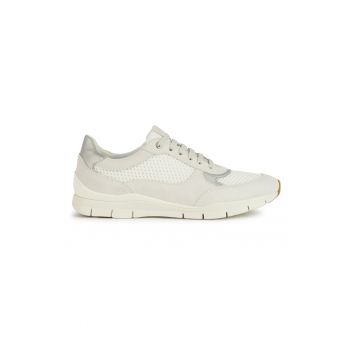 Pantofi sport din piele intoarsa cu insertii din plasa