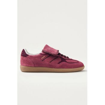 Pantofi sport low-cut de piele intoarsa